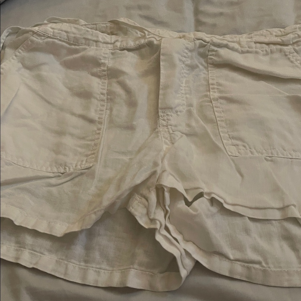 Cream Casual Shorts